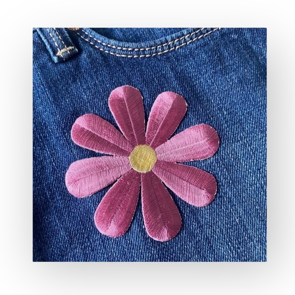 new Genetic Denim ☻ Festival Flower Patch Denim Mini Skirt ☻ Studio City ☻ 25 ☻︎ - Picture 9 of 16